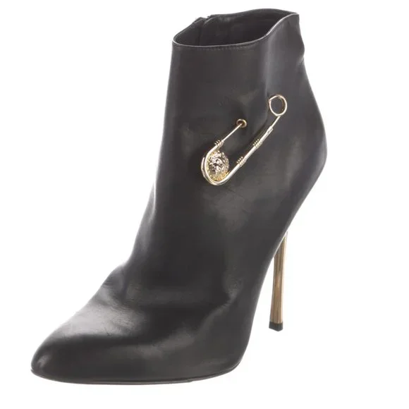VERSUS VERSACE Leather Boots Size: 8 | IT 38 Medusa Tribute - Picture 2 of 7